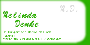 melinda denke business card